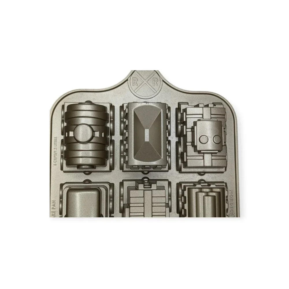 Nordic Ware 3D Railroad Train Cake or Cupcake Pan 5 Cups